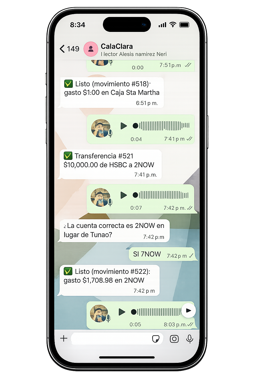 CajaClara en WhatsApp
